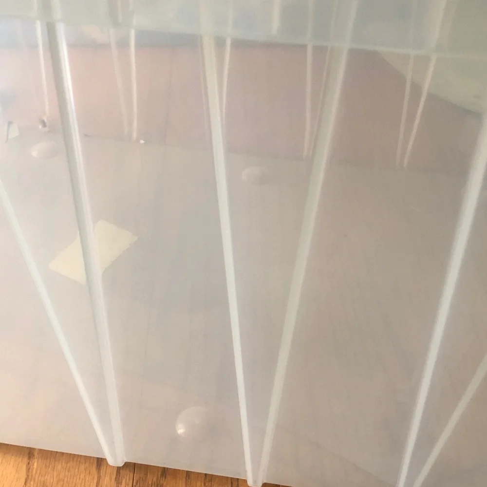 KeepBox Clear Plastic Storage Bin - Clear